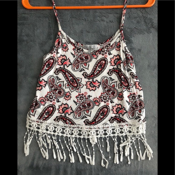 Tribal Crop Tank Top - Picture 1 of 1